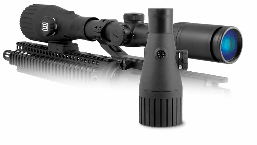 With the Sector Optics ScopeX4™ adapter, you can quadruple the range of your scope.